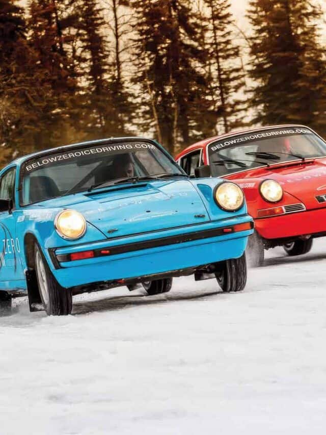Porsche 911s on Ice